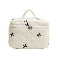 thumbnail image 1 of Cosmetic Bag Bow Embroidered Makeup Storage Bag Versatile Fashion Dumpling Lipstick Organizer Toilet Storage Solutions, 1 of 4