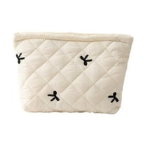 Cosmetic Bag Bow Embroidered Makeup Storage Toilet Storage Versatile Fashion Dumpling Lipstick Makeup Bag