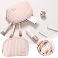 thumbnail image 1 of Cosmetic Bag Cute Makeup Bag Mini Cosmetic Pouch for Women Small Quilted Beauty Organizer Handy Zipper Pouch for Daily Use, 1 of 8