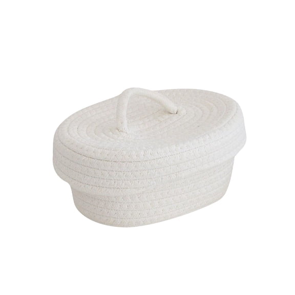 Cosmetic Bag Desktop Dustproofs Storage Box Handmade Cotton Thread Mobile Phone Cosmetics Sundries Storage Basket Snack Needle And Thread Storage Basket Storage Container for Pantry, Closet, Cabinet