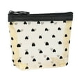 thumbnail image 1 of Heart Flocking Mesh Cosmetic Organizer Large Capacity Multifunctional Portable Breathable Zipper Makeup Pouch, 1 of 3