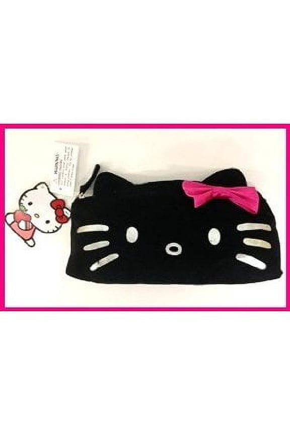 Cosmetic Bag - Hello Kitty - Black Line Art Canvas New 669437
