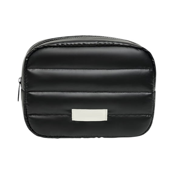 Cosmetic Bag, Large Capacity Travel Makeup Organizer and Portable Toiletry Storage Pouch Case for Women On the Go and Daily Vacation Travel Essentials, Black