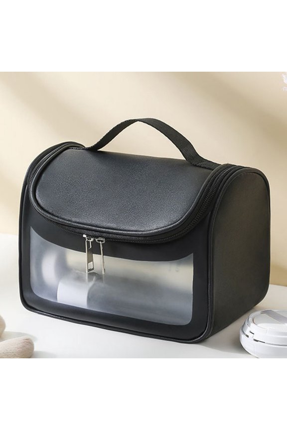 Lightweight Transparent Cosmetic Bag Portable Travel Makeup Organizer Sundries Hand Held Daily Necessities Storage
