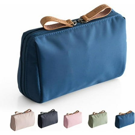 Compact Makeup Bag for Women - Small Travel Cosmetic Organizer for Purse - Handy Mini Makeup for Your