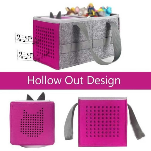 Cosmetic Bag Portable Carrying Compatible With Toniebox Set And Tonies Figurines Travel Cloth Musical Toy Folding Bag For Toniebox Accessories