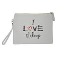 thumbnail image 1 of Cosmetic Bag with Sayings - Large Funny Makeup Bags - Womens Gift Makeup Bags with Quotes - Cute Storage Bag for Travel - Funny Pack for Women I Love Makeup, 1 of 2