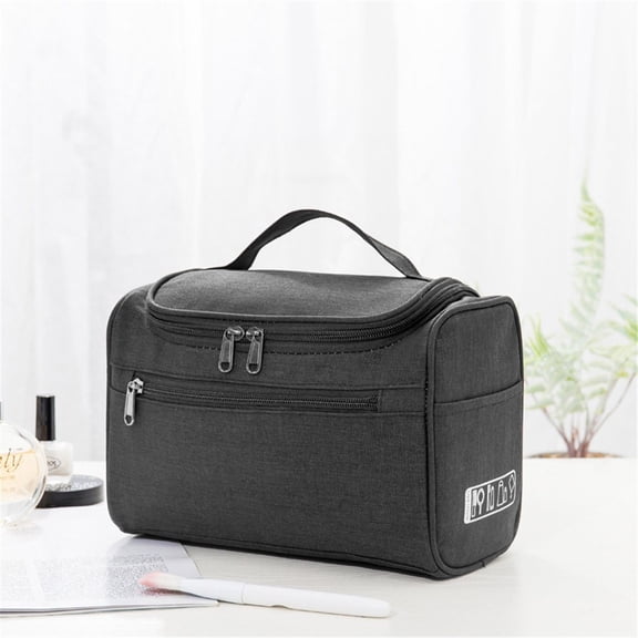 Cosmetic Bag Travel Mens Ladies Outside Toiletry Wash Bag Hanging Grooming Makeup Case Storage Container for Pantry and Kitchen Organization