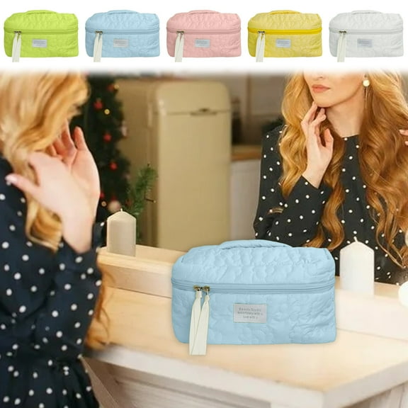 Cosmetic Bag – Travel Organizer | Large Capacity, Easy-Clean, Multi-Use Wash Bag | Portable Storage Pouch | Multicolor | 24x17 cm | Lightweight, Space-Saving Design