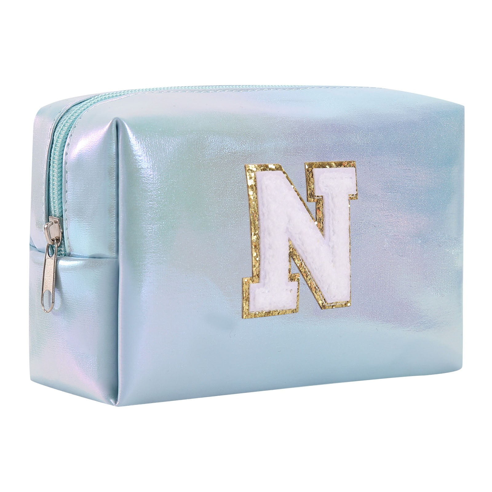 Large Women Cosmetic Bag Pu Waterproof Zipper 