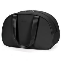 Cosmetic Bag for Women Water Resistant Hanging Travel Toiletry Pouch with Handle and Multiple Pockets Makeup Organizer, Black