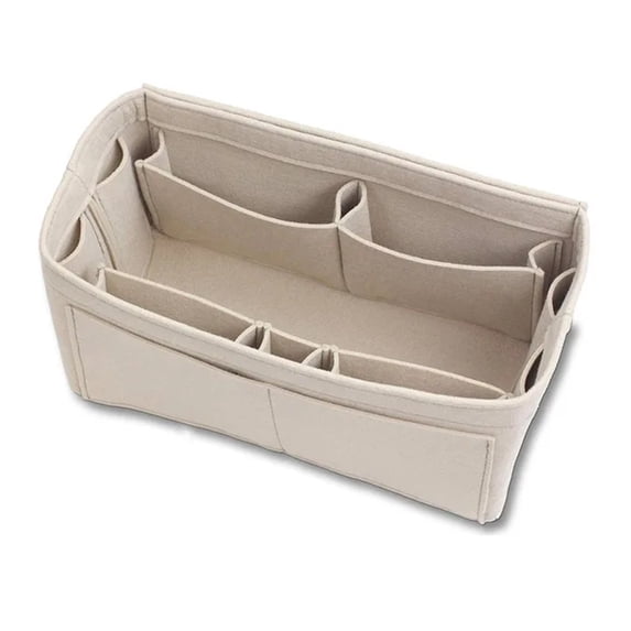 Cosmetic Bags Felt Cloth Handbag Organizer Insert Bag Travel Inner Purse Portable Make up Organizer