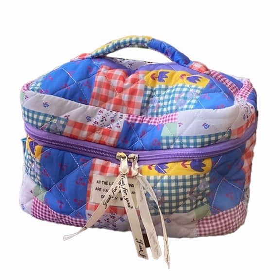 Cosmetic Bags for Women Cute Floral Makeup Bag Organizer Storage Make Up Bag Travel Toiletry Bags Handbags Purses,B