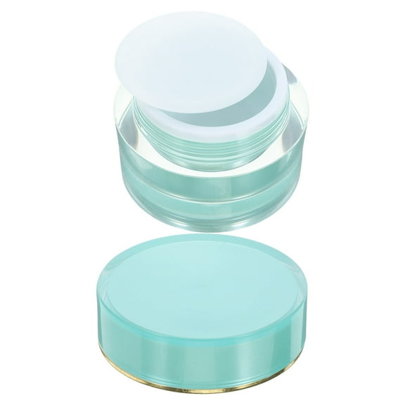 Masteelf Green Acrylic Cream Jar for Travel with Leak Proof Lid Suitable for Storage 30g