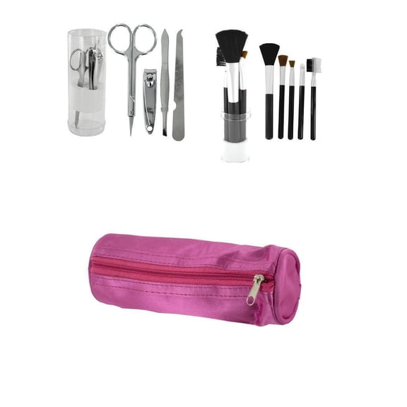 Cosmetic Brush Set 11-Pc Cosmetic Brush and Tool Set