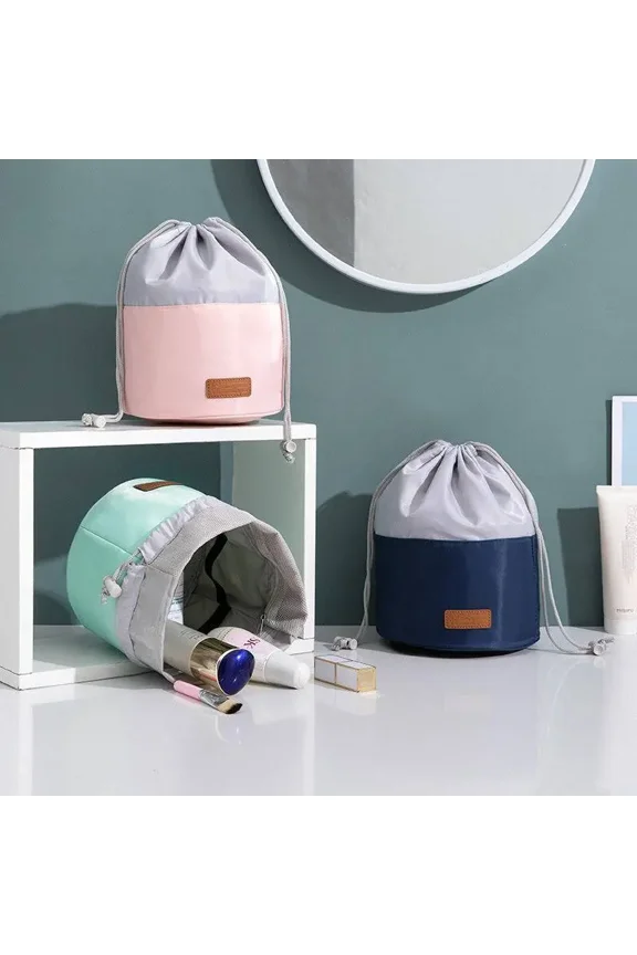 Cosmetic Cinch Bag - Green