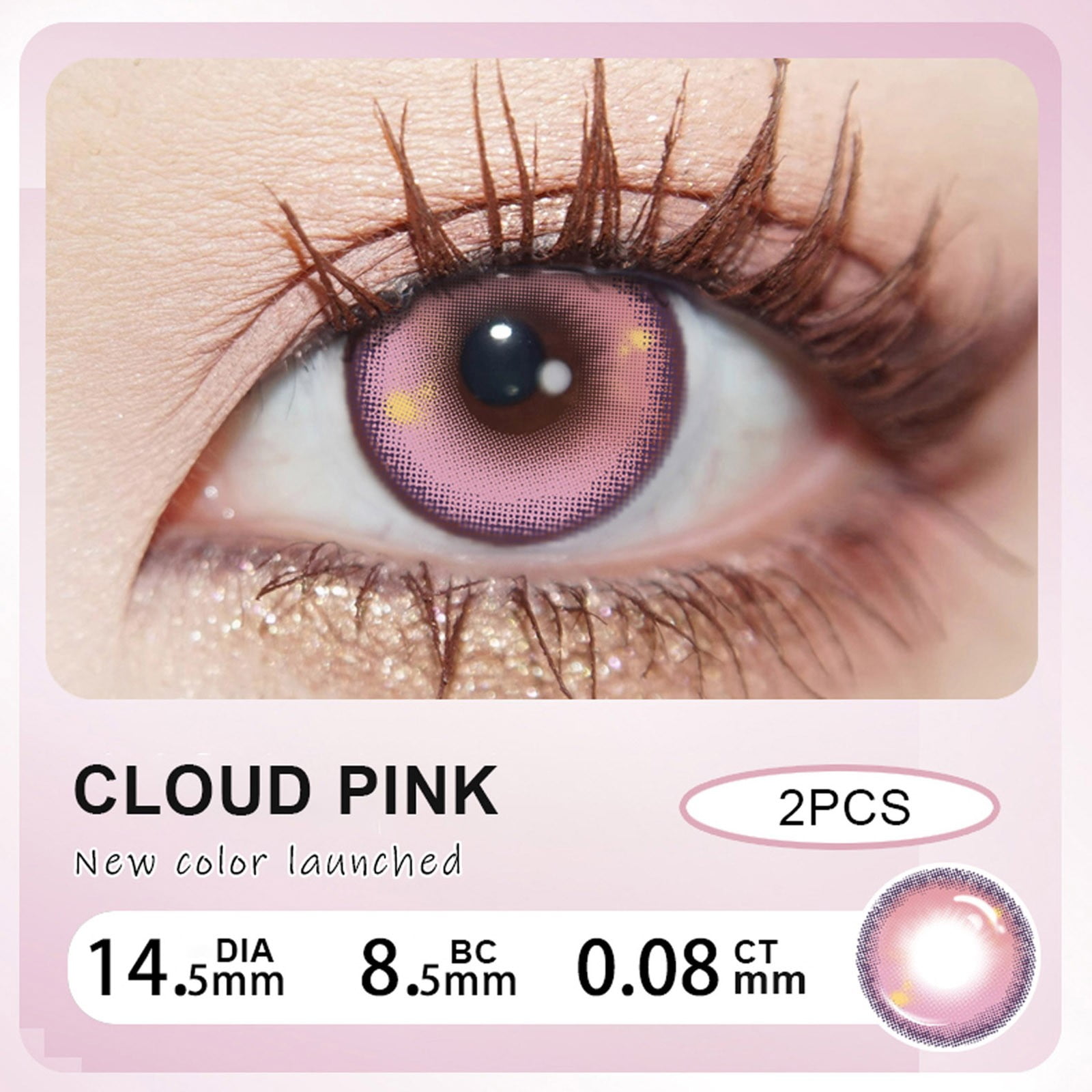 Cosmetic Contact Lens For Sensitive Eyes 1ml Party Eyes Unique Color