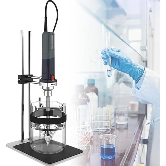 Cosmetic Emulsifiing Disperser Laboratory Dispersing Homogenizer Cell Tissue Crusher Mixer 30000 RPM Adjusted Speed Homogenizer,25mm++18mm+36mm