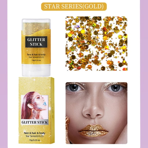 Cosmetic Glitter, Body Glitter for Face Hair Eyes Nails, Festival Carnival Concert Party Makeup, Holographic Glitter Powder, High Pigment Glitter for Crafts and