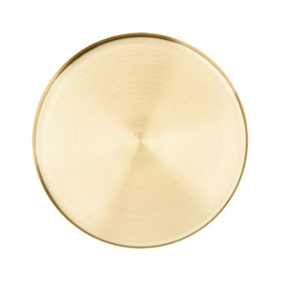 Cosmetic Gold Round Storage Tray Bathroom Countertop Organizer Stainless Steel Presentation Plate Home Decorative Serving Trays for Coffee Table Tableware Vases Jewelry Cosmetics