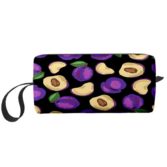 Cosmetic Makeup Bag Fruit Summer Plums For Women Small Toiletry Receive Bags Travel Purse Portable Pencil Case Pouch Storage Organizer