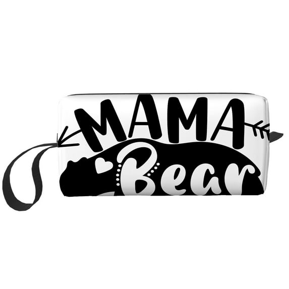 Cosmetic Makeup Bag Mama Bear For Women Small Toiletry Receive Bags Travel Purse Portable Pencil Case Pouch Storage Organizer