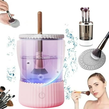 Cosmetic Makeup Brush Cleaner, Efficient Electric Makeup Brush Cleaner Machine, Electric Makeup Brush Cleaner - Automatic Spinning Cosmetic Tool for Deep Cleaning All Types of Brushes Set