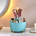 thumbnail image 1 of Cosmetic Makeup Brush Holder Organizer 360° Rotating Storage Solution for Vanity Bathroom Countertops Desk Display 5 Slot Makeup Brushes Cup, 1 of 8
