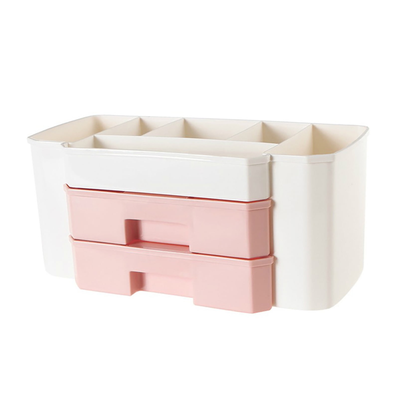 Cosmetic Makeup Organizer with Drawers Bathroom Skincare Storage Box Brush Lipstick Holder Makeup Organizer Drawer Design Large Capacity PP Cosmetic Makeup Organizer