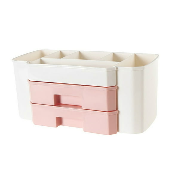 Cosmetic Makeup Organizer with Drawers Bathroom Skincare Storage Box Brush Lipstick Holder Makeup Organizer Drawer Design Large Capacity PP Cosmetic Makeup Organizer