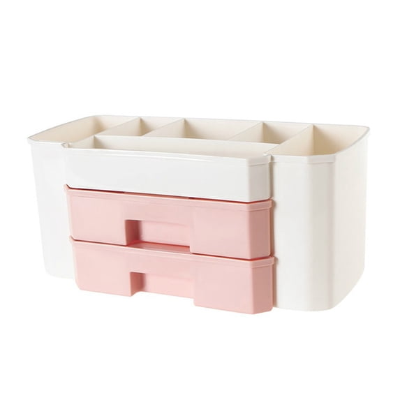 Cosmetic Makeup Organizer with Drawers - Large Capacity Storage Solution for Bathroom Brush and Lipstick Holder Functional Drawer Design for Everyday Use
