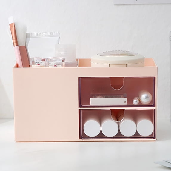 Cosmetic Makeup Organizer With Drawers Countertop Storage for Cosmetics Vanity Holder for Lipstick Brushes Lotions and Jewelry