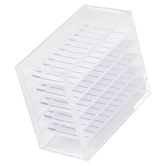 Cosmetic Makeup Storage Box,5 Layers Acrylic False Eyelash Organizers Case,Grafting Eyelash Extension Tool Eyelash Box