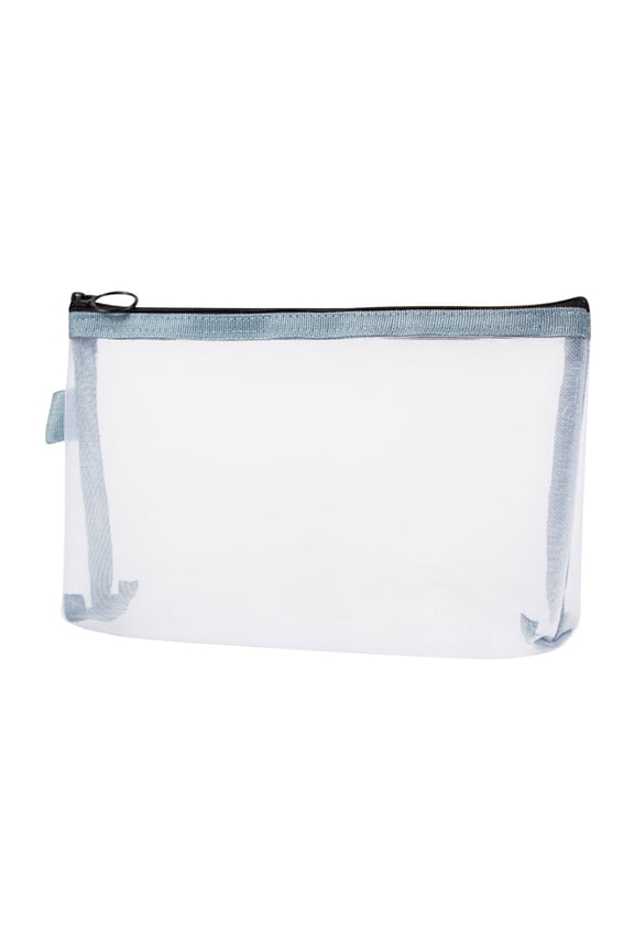 Cosmetic Mesh Storage Bag, Portable Travel Lipstick Storage Case, Compact Zipper Pouch for Cosmetics, Toiletries, and Small Items for On-the-Go Organization