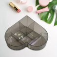 thumbnail image 1 of Cosmetic Organizer Cosmetic Storage Tray Countertop Desk Storage Box with Compartment for Office Bedroom Dorms Home Bathroom gray, 1 of 8