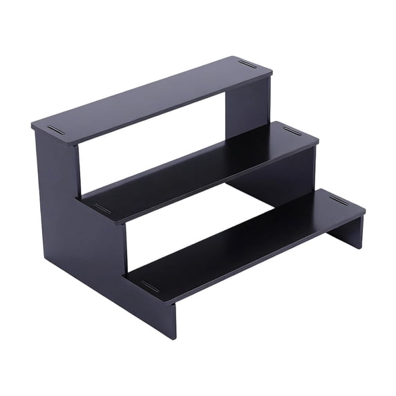 Cosmetic Organizer Countertop, 3 Tier Storage Organizer, Black Countertop Shelf, Perfume Rack Organizer, Dresser Placement, 1 Pc
