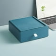 thumbnail image 1 of Cosmetic Organizer Drawer Storage Box for Vanity Desk, Plastic Makeup and Storage with Compartments, Easy Clean Desktop Holder for Pads and Small Items, 1 of 6