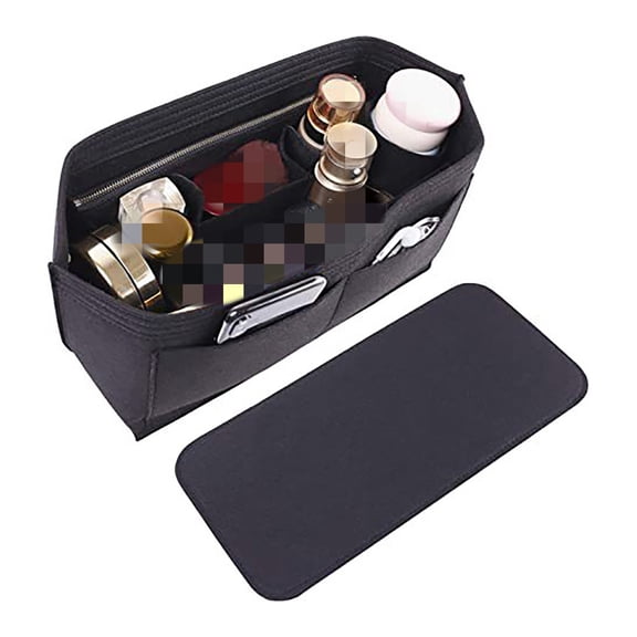 Cosmetic Organizer Insert Bag For Women Makeup Accessories Fits Speedy MM Stylish With Multiple Pockets