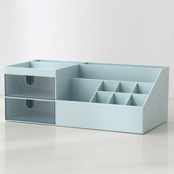 Cosmetic Organizer with Drawers, Plastic Makeup Storage Box, Desktop ...