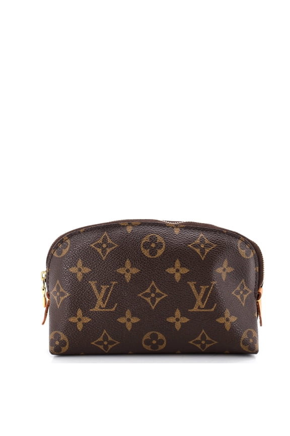 Cosmetic Pouch Monogram Canvas By Rebag