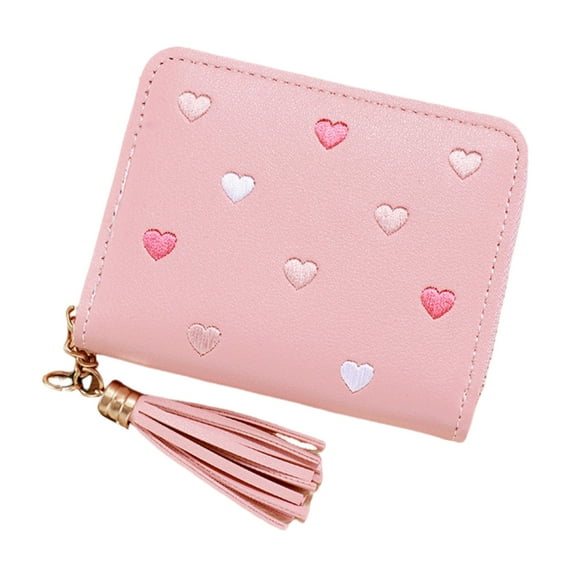 Cosmetic Pouch Wallet Cards Wallet Holder PU Pack Cartoon Girls Wallets Mini Novelty Billfold Girls Little Fold Kids