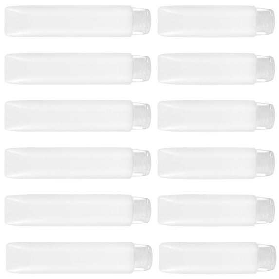 ifundom Travel Friendly Cosmetic Containers 12pcs Lightweight Refillable Empty Tubes for Lotion Cream Shampoo