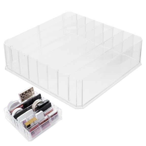 Cosmetic Storage Box Case Makeup Pallet Organizer Organizers Eyeshadow Drawers Stand Divided