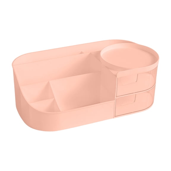 Cosmetic Storage Box with Drawer Makeup Organizer for Lipstick Skincare Plastic Desktop Organizer for Bathroom Office or Vanity Stationery Jewelry Storage Box