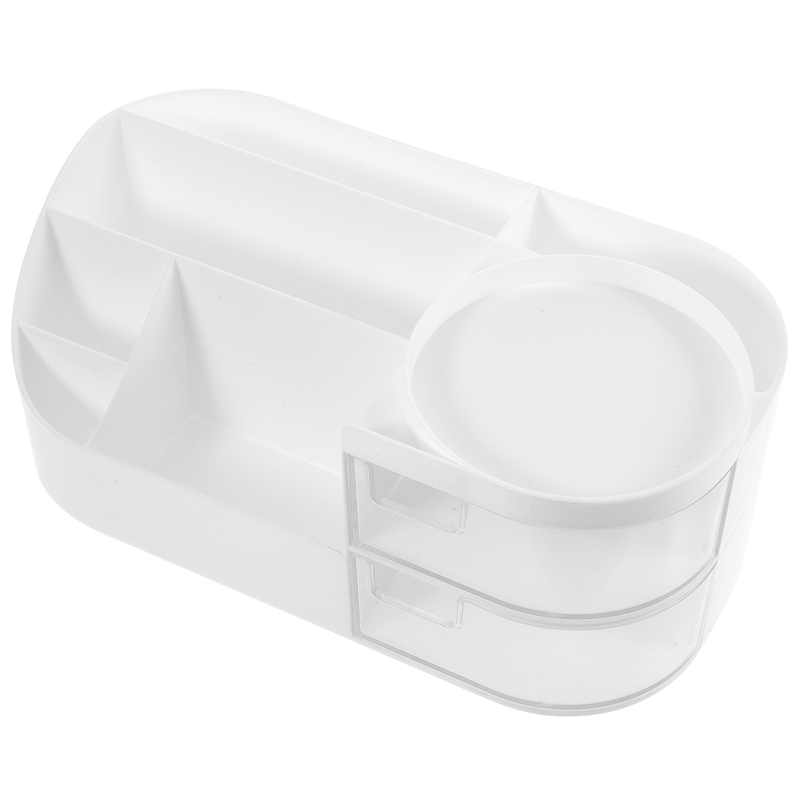 Guichaokj Cosmetic Storage Box Makeup Desk Vanity Table Compartment