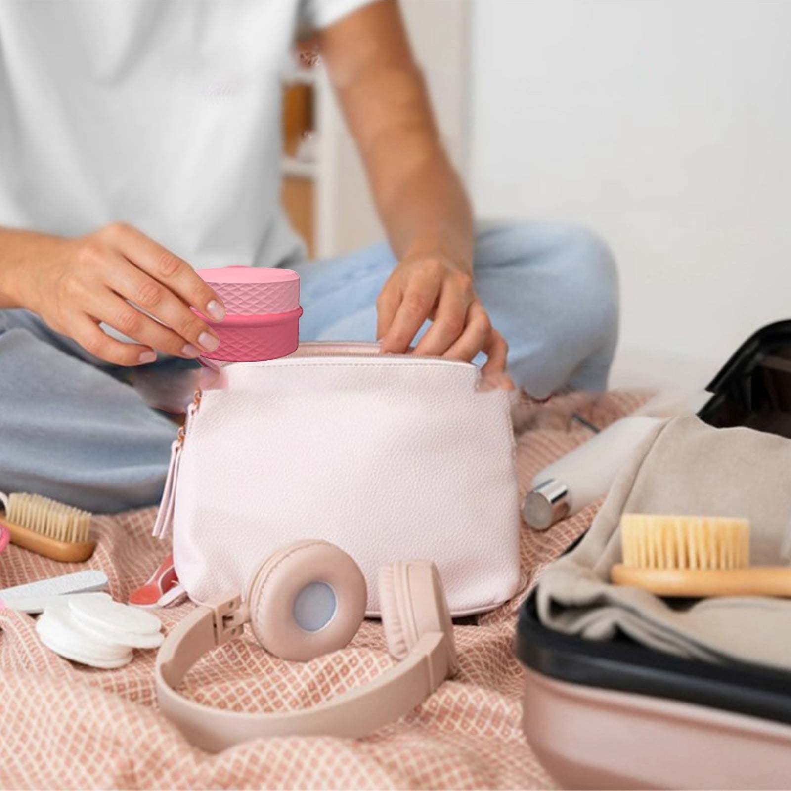 Cosmetic Storage Face Refillable Powder Jar Vacuum Moisturizing Jar