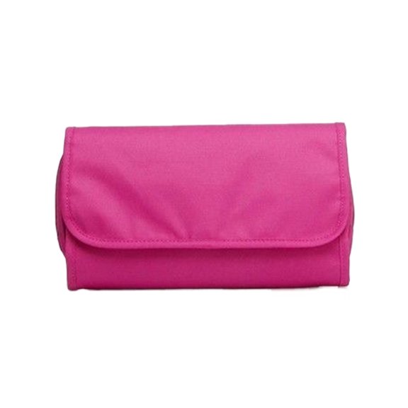 Cosmetic bag travel bag with hook, waterproof cosmetic bag travel storage bag accessories, shampoo, toiletries - red
