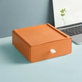 thumbnail image 1 of Cosmetics Organizer Drawer Box for Makeup & Jewelry Storage | Desktop Organizer with Multiple Compartments | Blue, Yellow, Orange | 1-Pack, 1 of 5