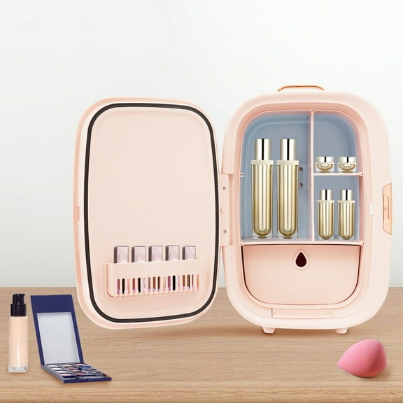 Cosmetics Refrigerator, Makeup Refrigerator, Skincare Refrigerator Pink Excellent Heat Dissipation Capability Storing Face Cream, Facial Masks
