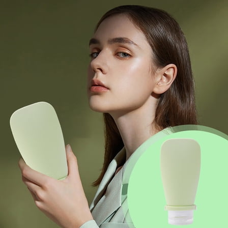 Cosmetics Sample Bottle Under $5! Yannianjz Travel Bottles Set 90ml Silicone Squeeze Bottles, Leak Proof Toiletry Containers for Shampoo Lotion, TSA Approved Travel Kit for Air Travel and Vacations